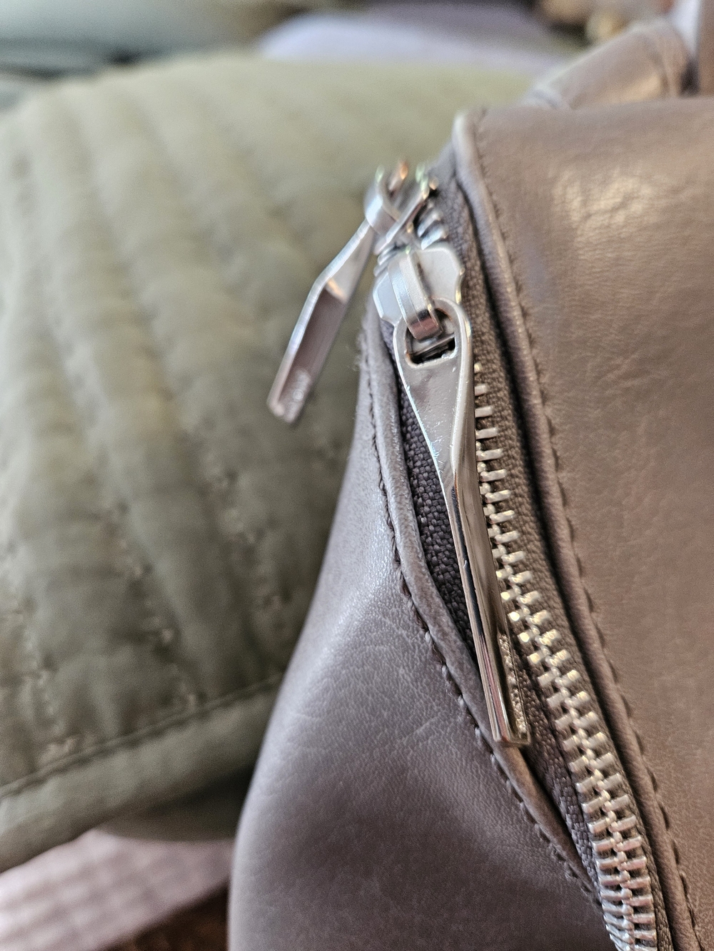 Matt & Nat Grey Vegan Leather Backpack - Picture 4 of 10